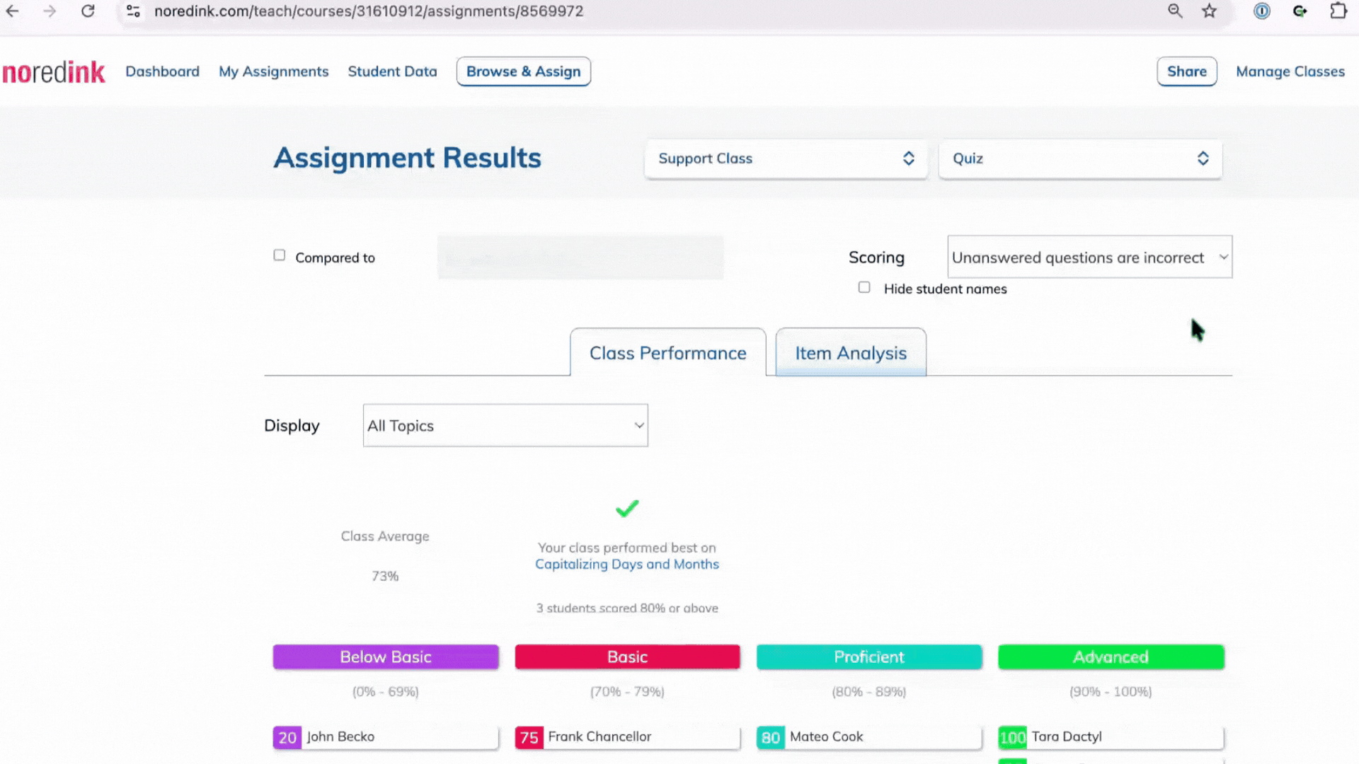 NoRedInk Grabbing From Quiz GIF