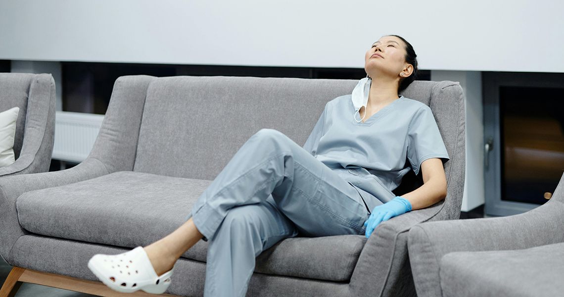 Burnt out healthcare worker Burnt out healthcare worker