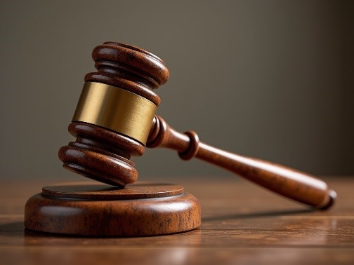 Gavel in a courtroom Gavel in a courtroom