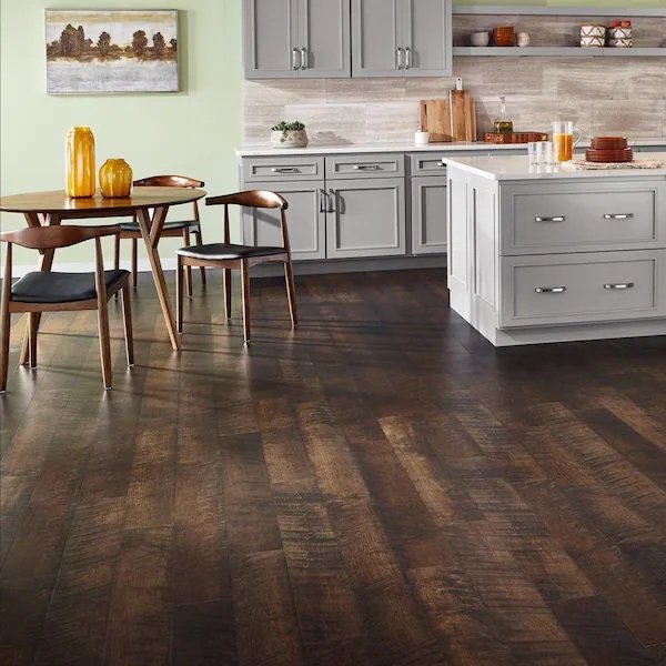 Dark Brown Wood Floor