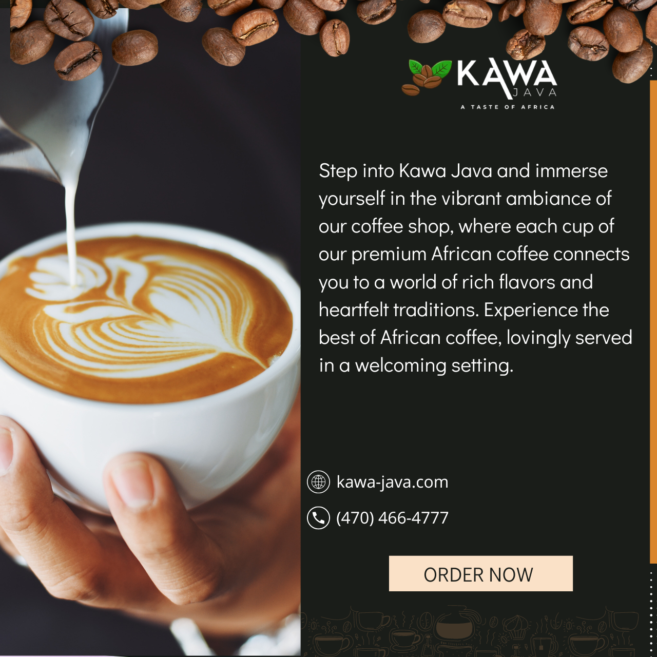 coffee in literature, coffee in art, coffee inspiration, Kawa Java, African coffee, creativity and coffee, coffee culture, coffee and creativity, coffeehouses, art and coffee.