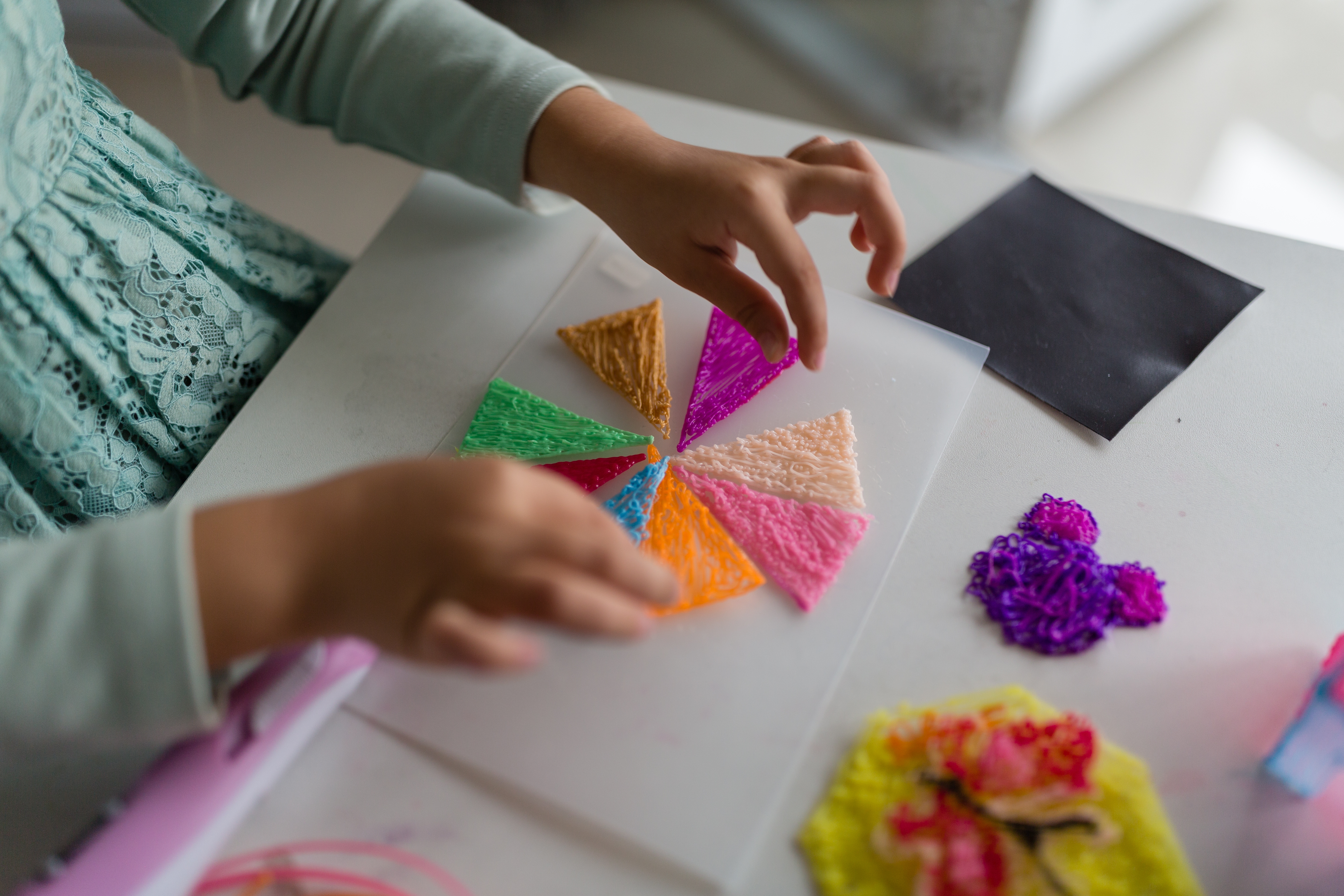 A way of making the activities for children less messy.