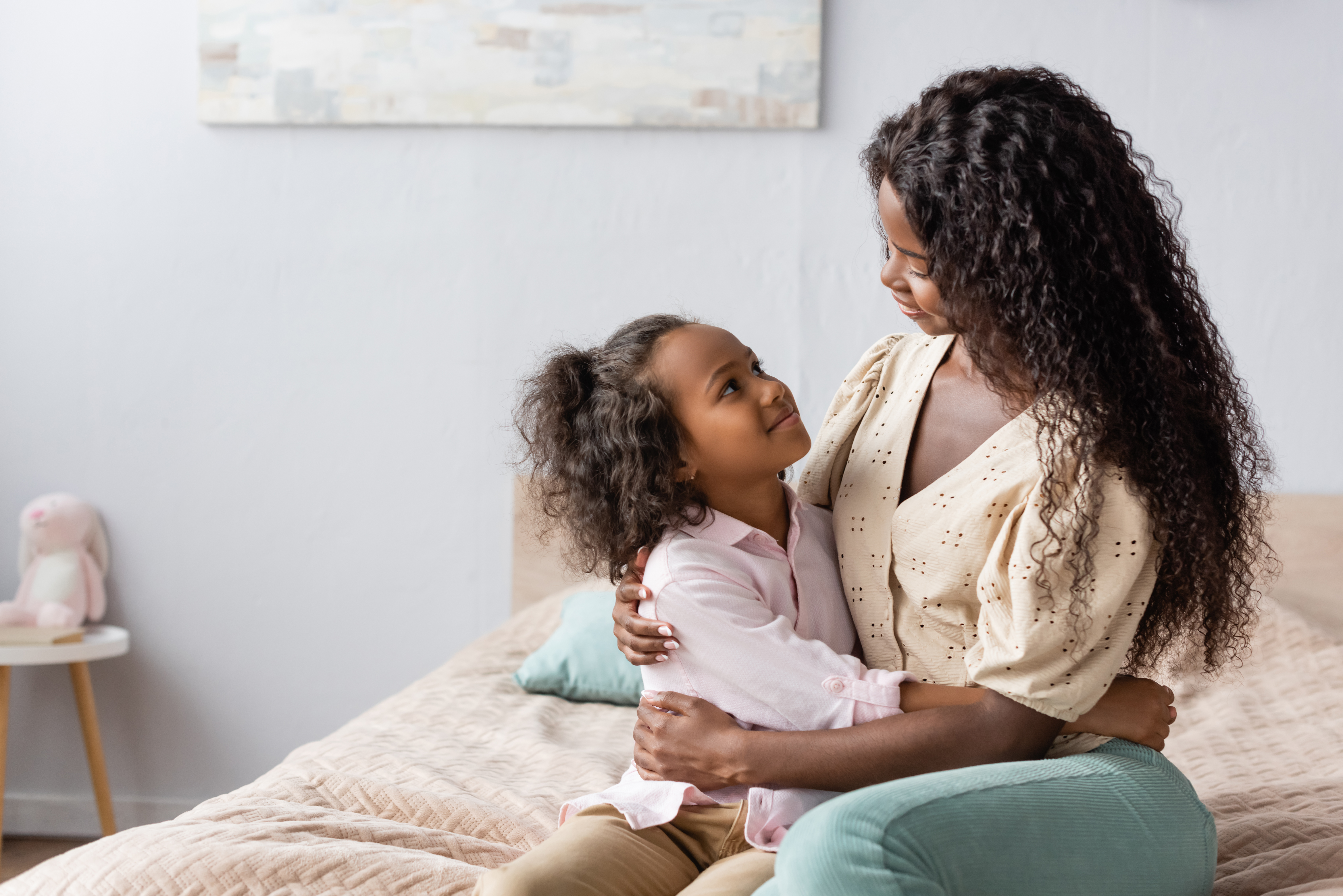 The mother remains patient and calm in the morning. The mother remains patient and calm in the morning.