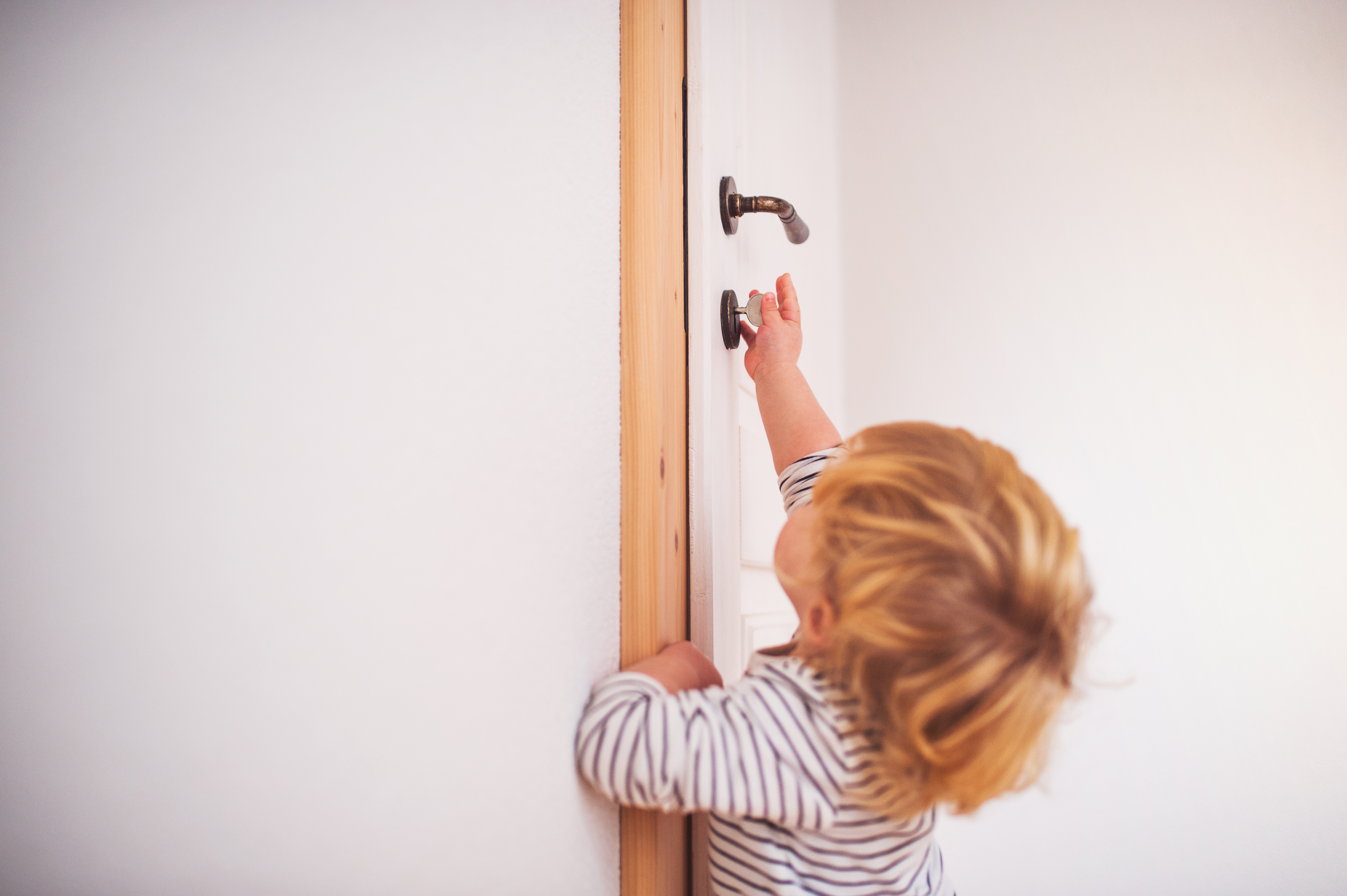 The parents install toilet locks and keep medicines and cosmetics out of reach. The parents install toilet locks and keep medicines and cosmetics out of reach.