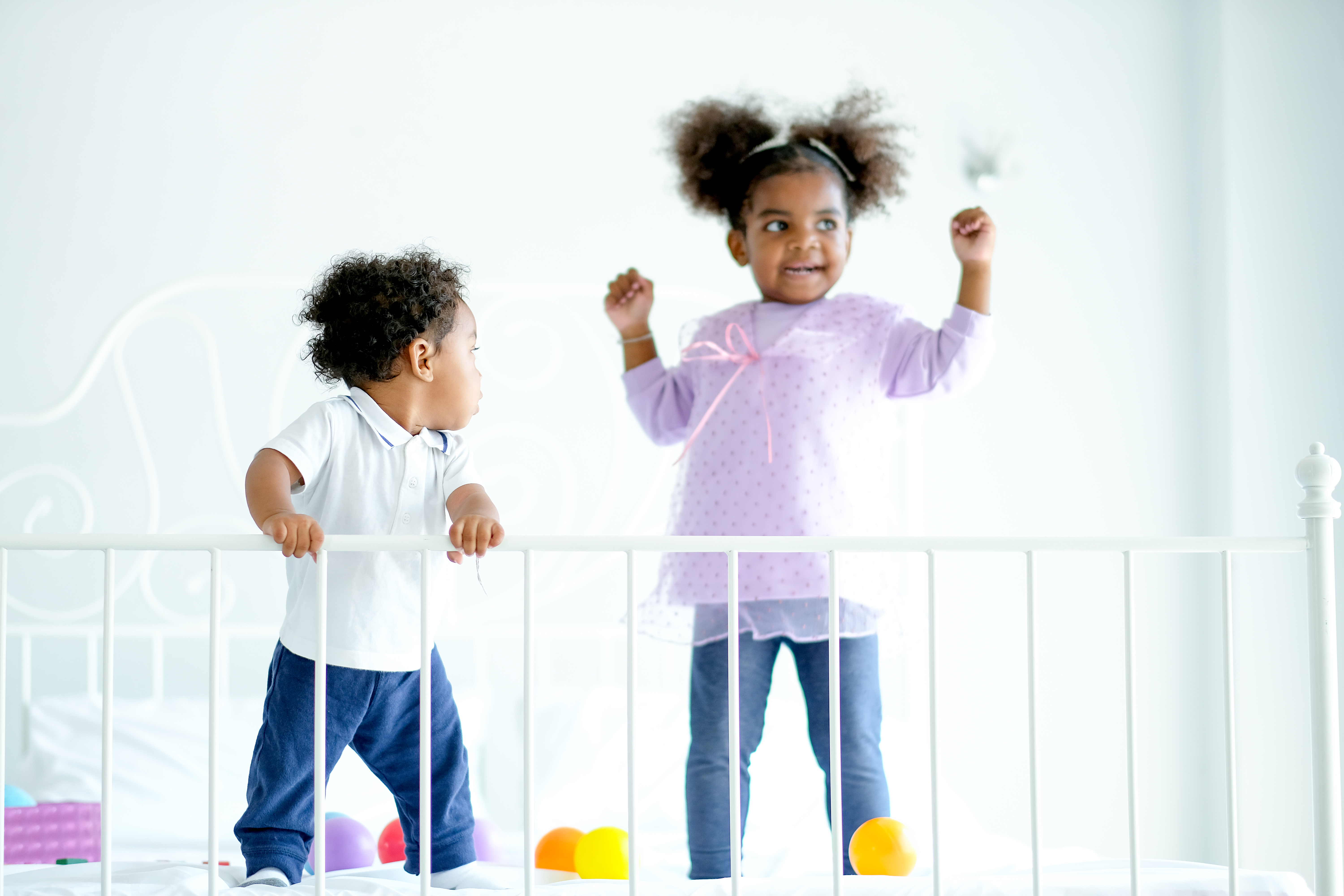 The parents designate a special area in their home where their children can play freely and safely. The parents designate a special area in their home where their children can play freely and safely.