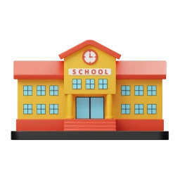 School building icon representing DfE capital funding guidance for school estates and technology improvements. School building icon representing DfE capital funding guidance for school estates and technology improvements.