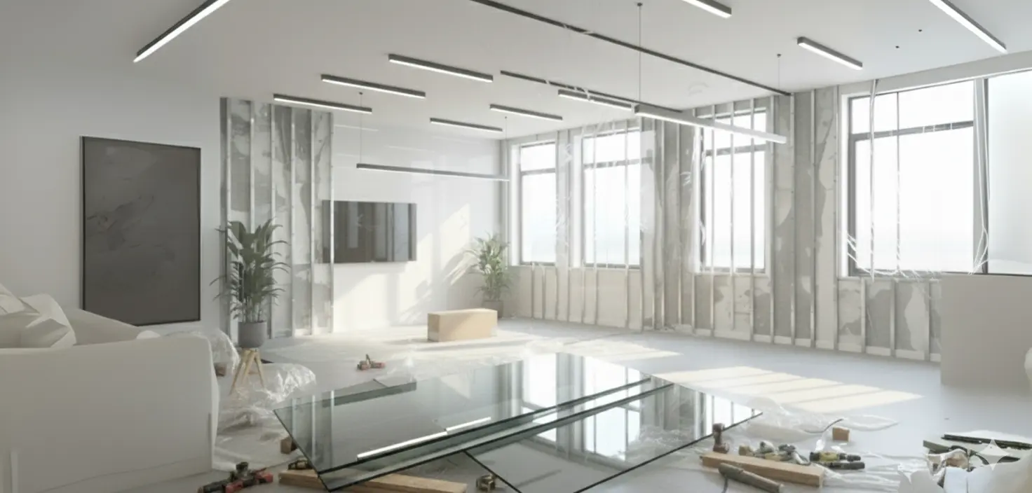 Before — Mount Pleasant Office Glass Partition