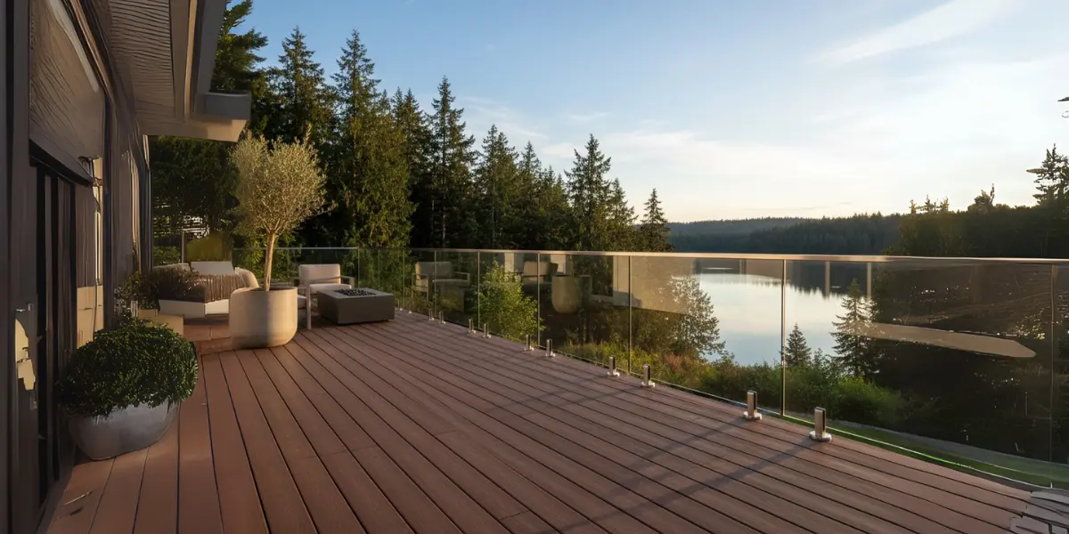 After — Summerville Deck Glass Railing