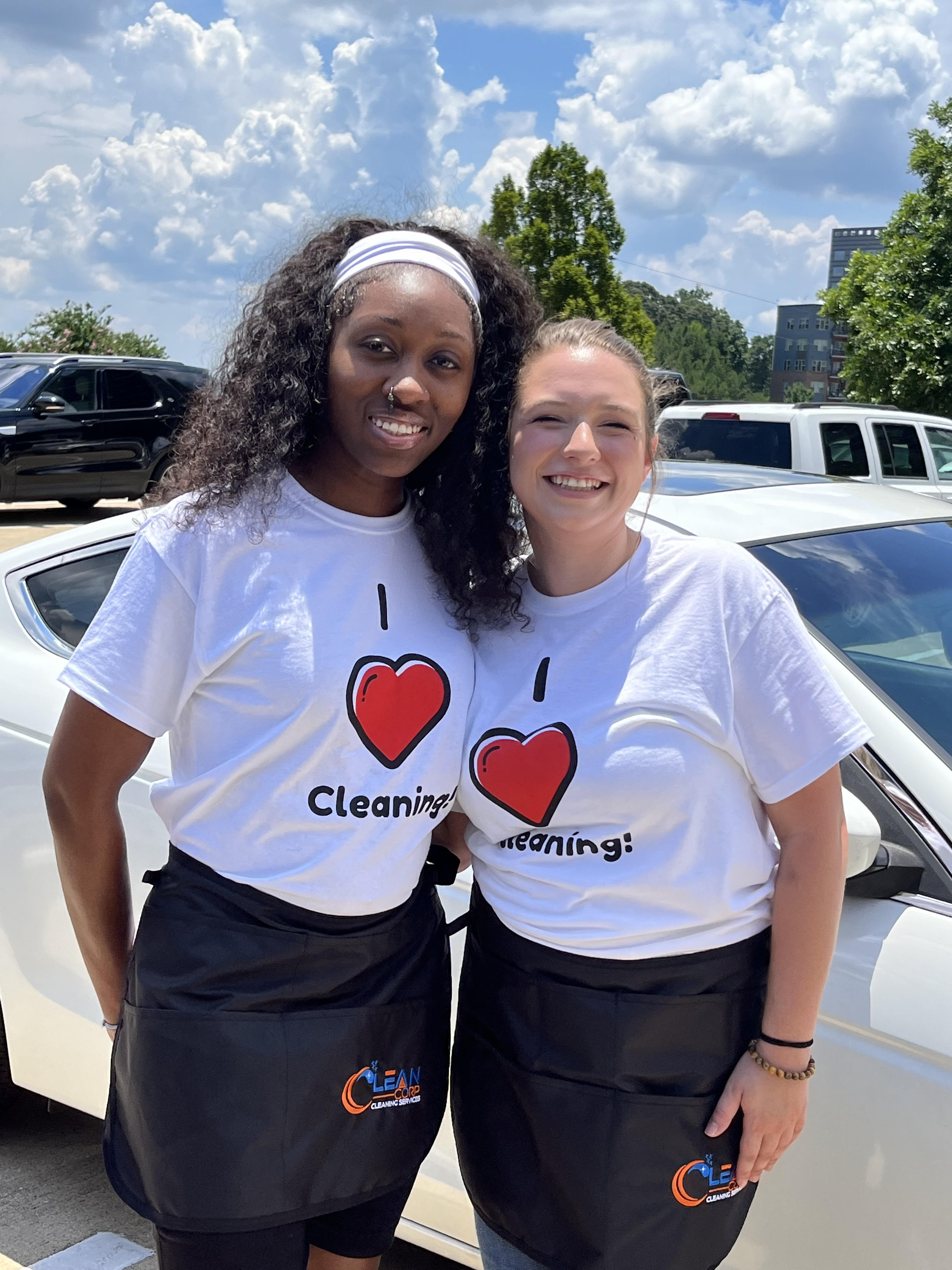 clean corp house cleaners in uniform smiling clean corp house cleaners in uniform smiling