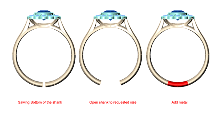 How to increase the size of a ring manually How to increase the size of a ring manually