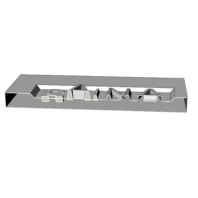 CAD free Course_Raised letters with different thicknesses and heights CAD free Course_Raised letters with different thicknesses and heights