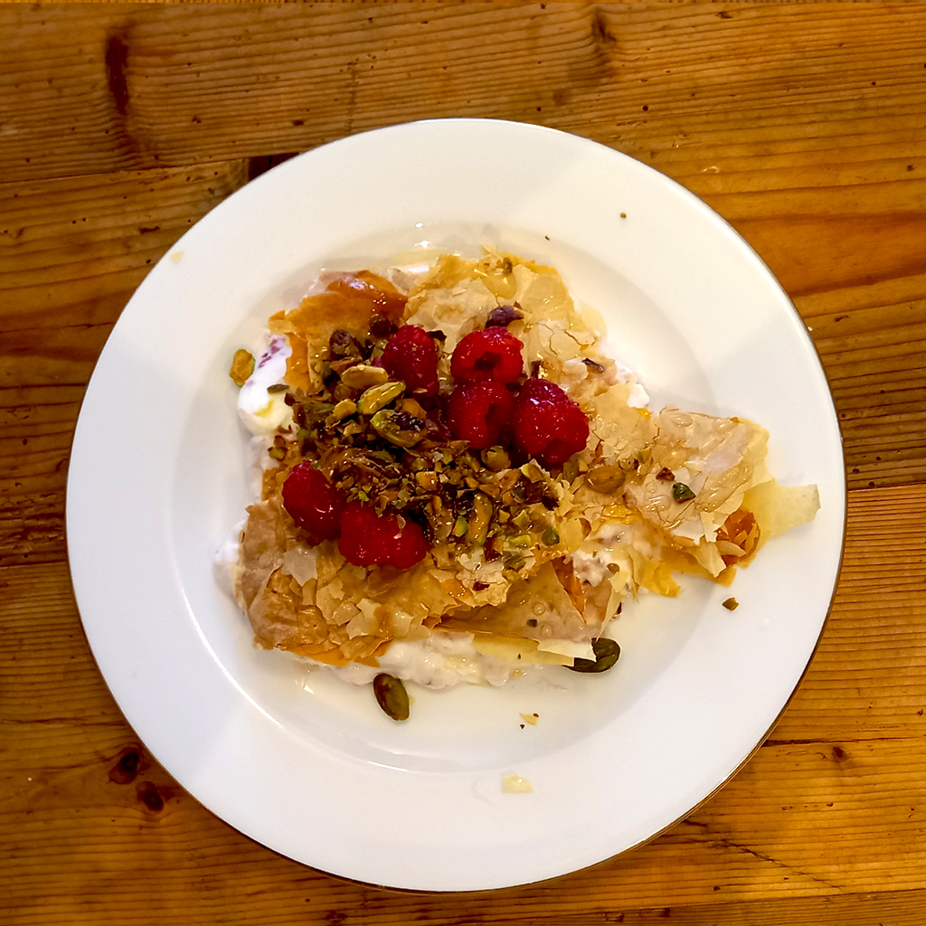 Honey Berry Filo Smash Honey Berry Filo Smash