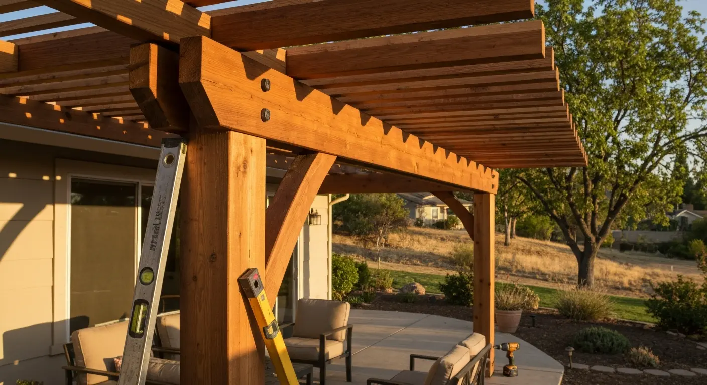 Pergola shade structure
