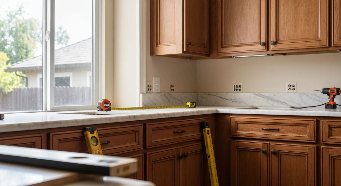 Kitchen cabinet installation in Fair Oaks