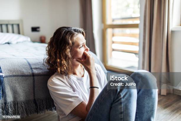 Woman grieving