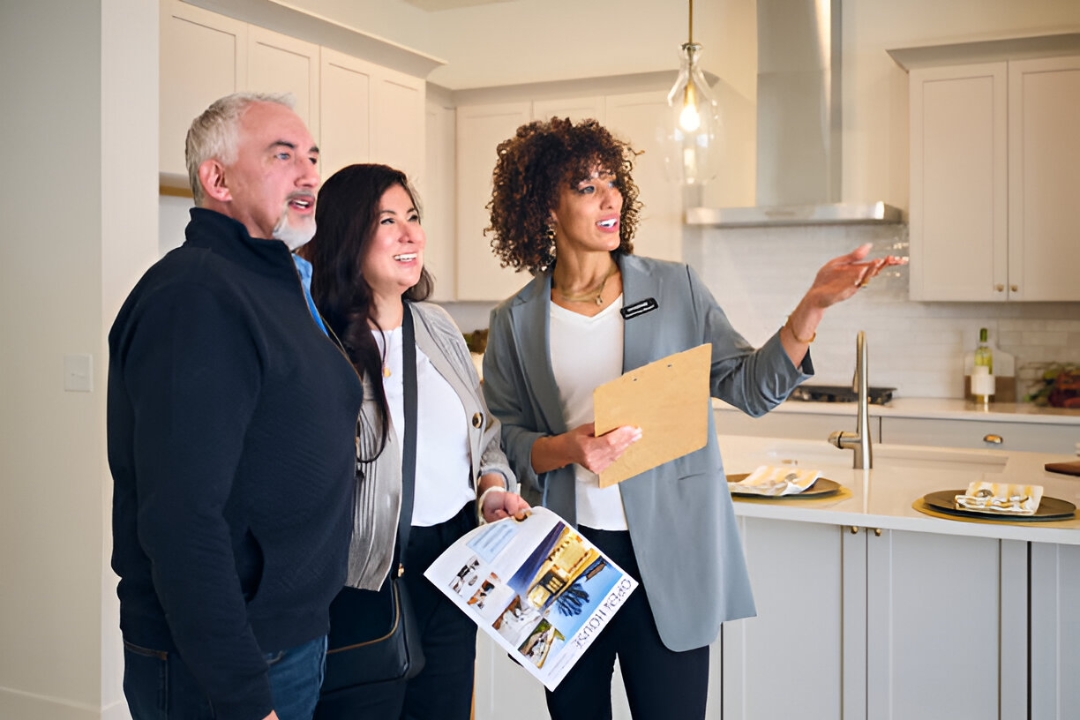 A real estate agent presenting a house model and keys, representing top real estate investing tools from AMPLIFIREI. A real estate agent presenting a house model and keys, representing top real estate investing tools from AMPLIFIREI.