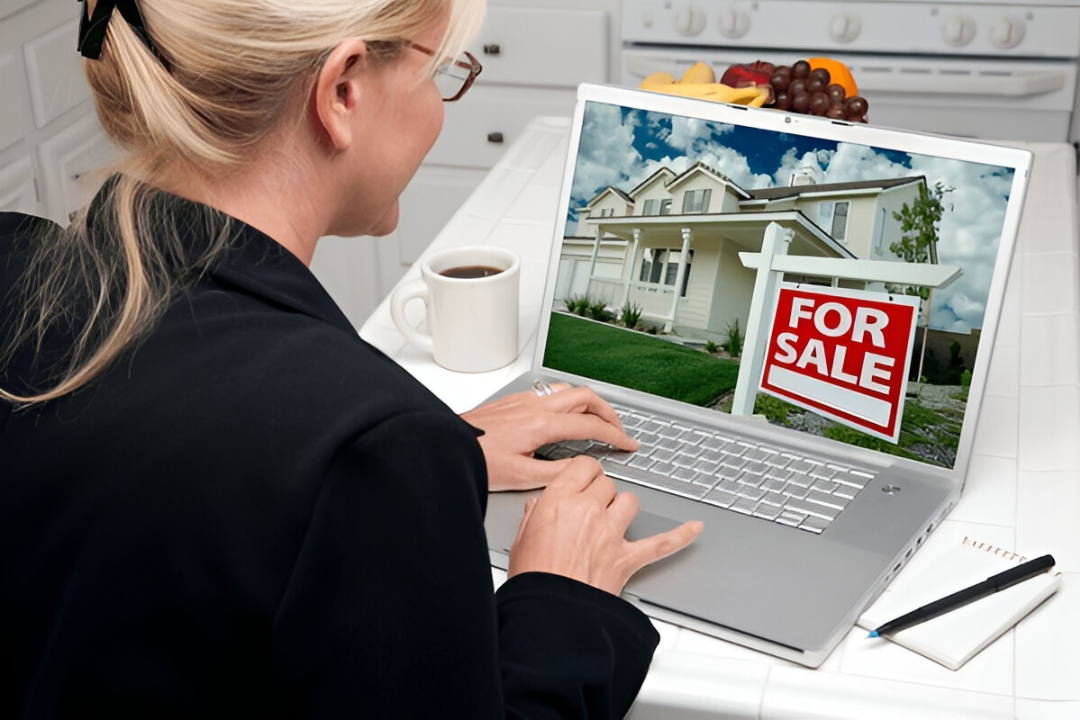 A woman on a laptop viewing a house for sale, illustrating AMPLIFIREI's email drip campaigns for wholesaling. A woman on a laptop viewing a house for sale, illustrating AMPLIFIREI's email drip campaigns for wholesaling.