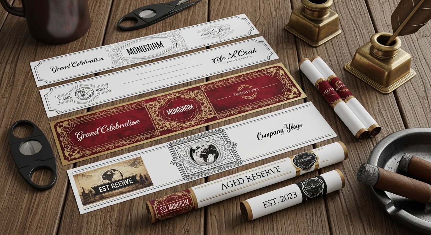 Cigar band template 2025