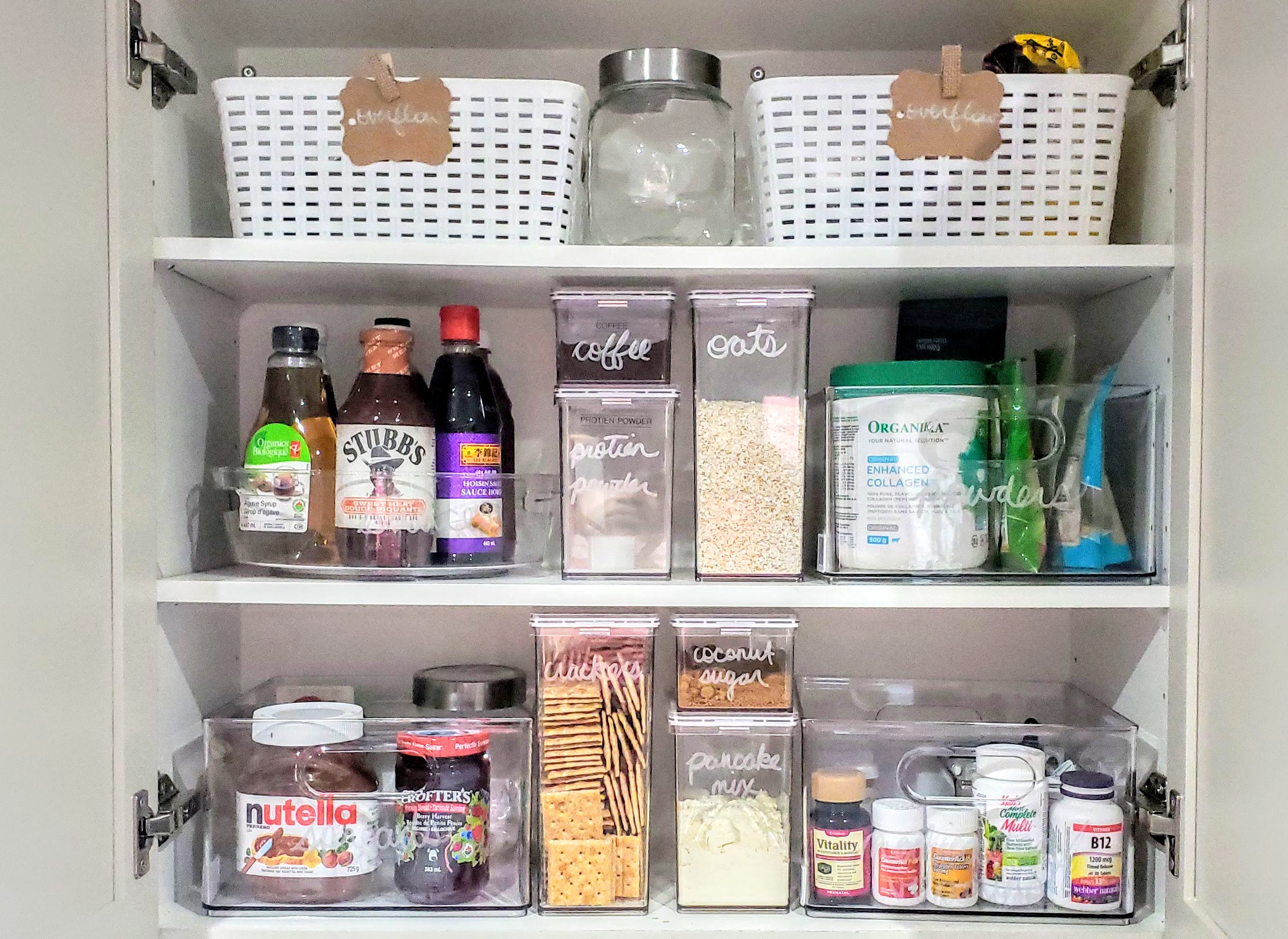 Kitchen Cupboard Organized