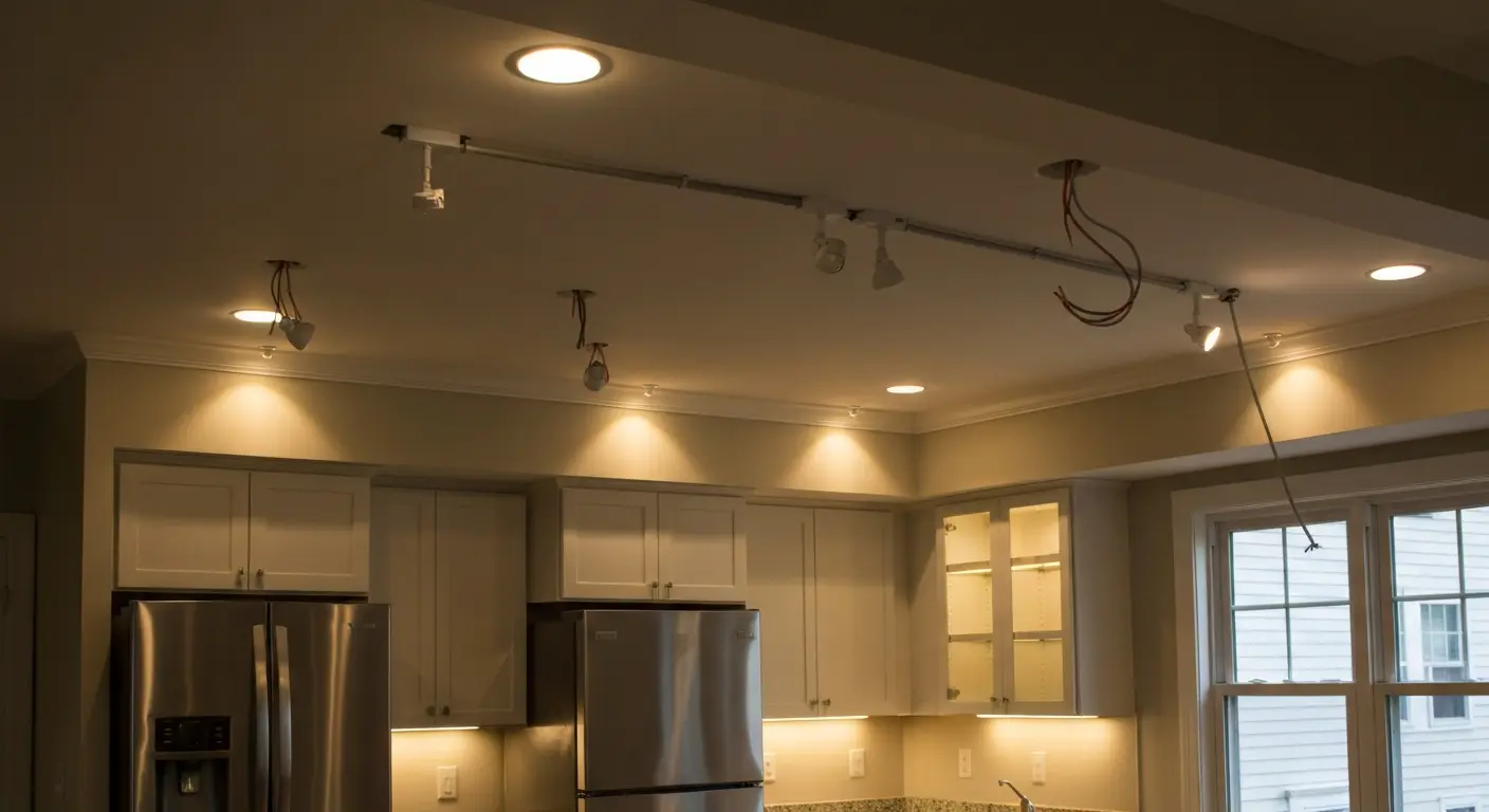 Interior and exterior lighting installation