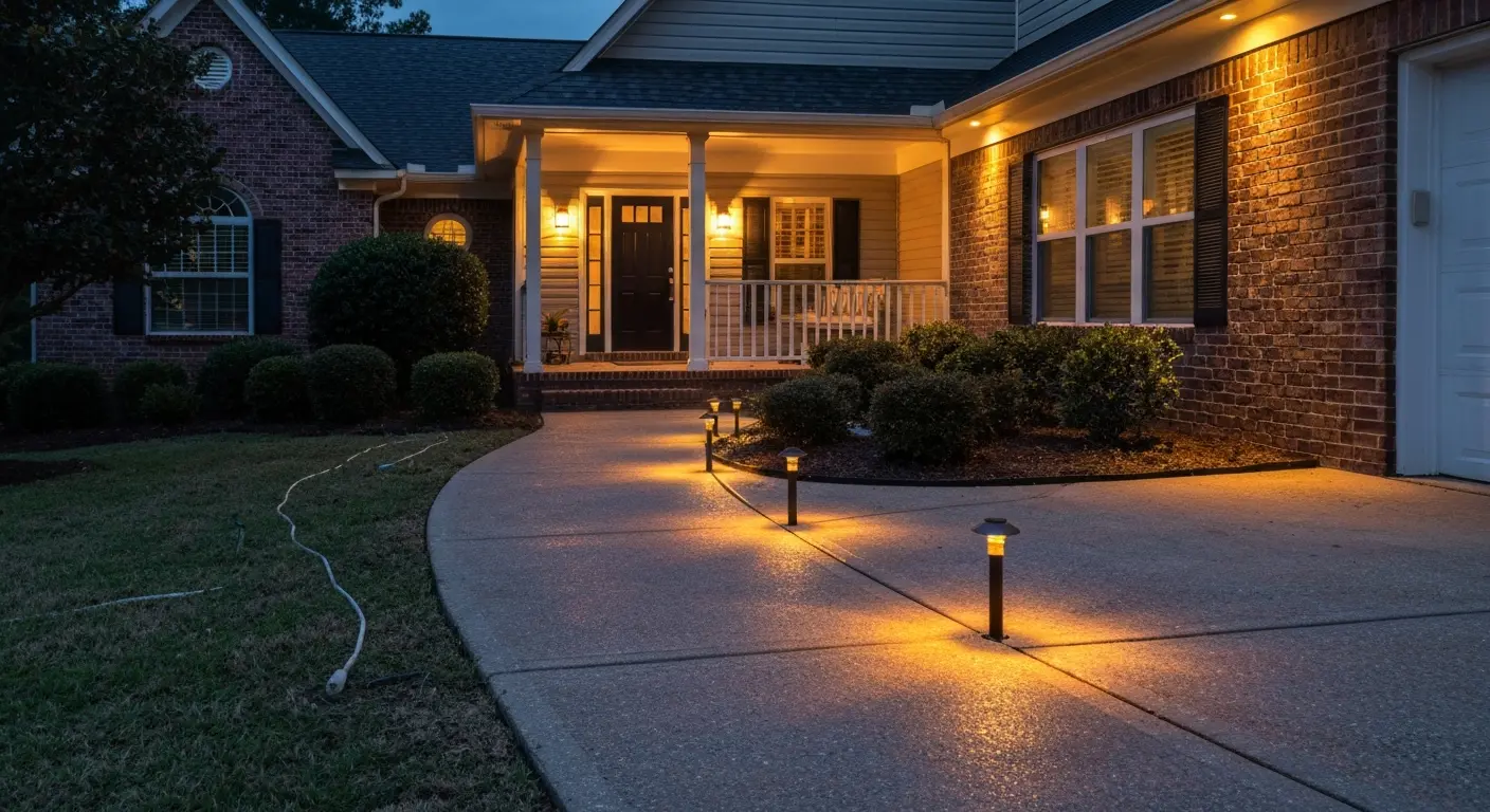 Outdoor lighting installation