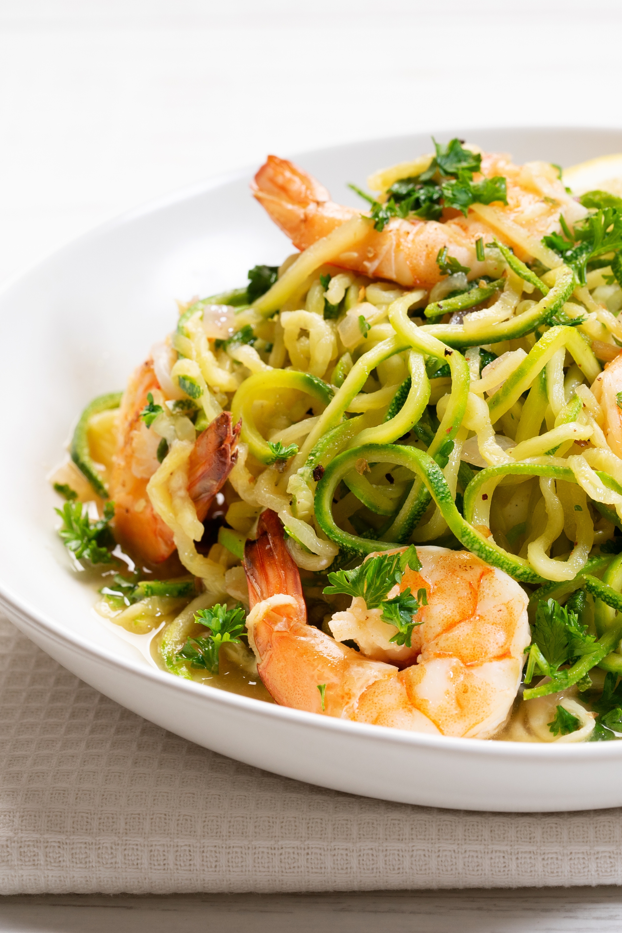Shrimp and Zucchini Noodles Shrimp and Zucchini Noodles