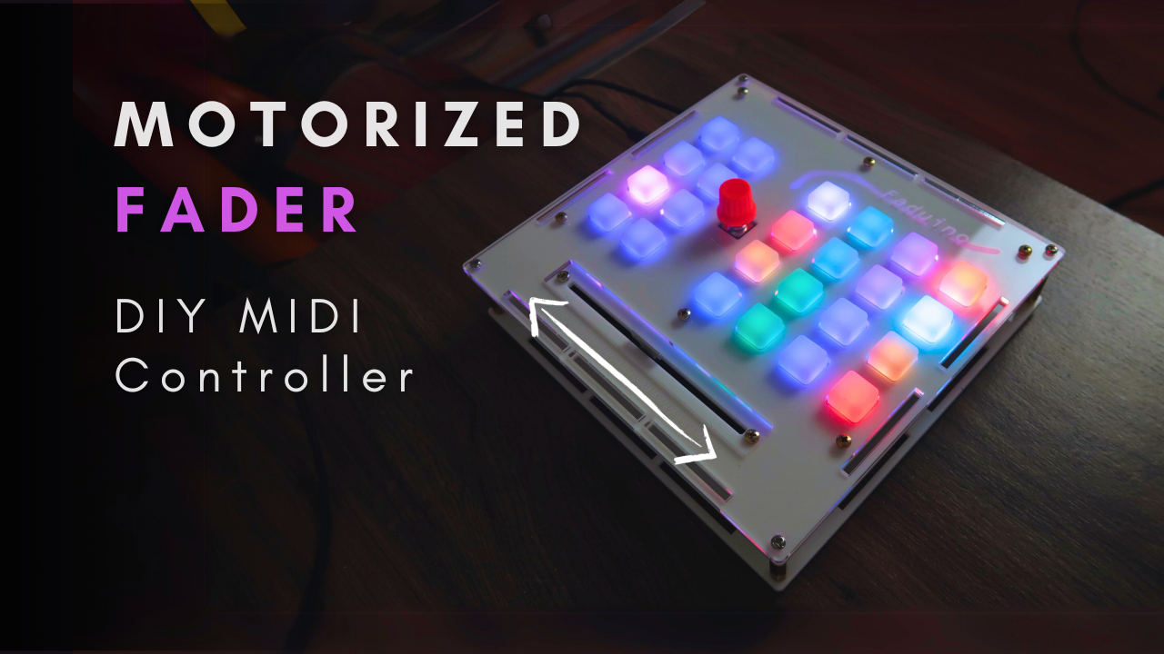 I Built a MOTORIZED FADER Faderport Clone DIY MIDI Controller: The FADUINO