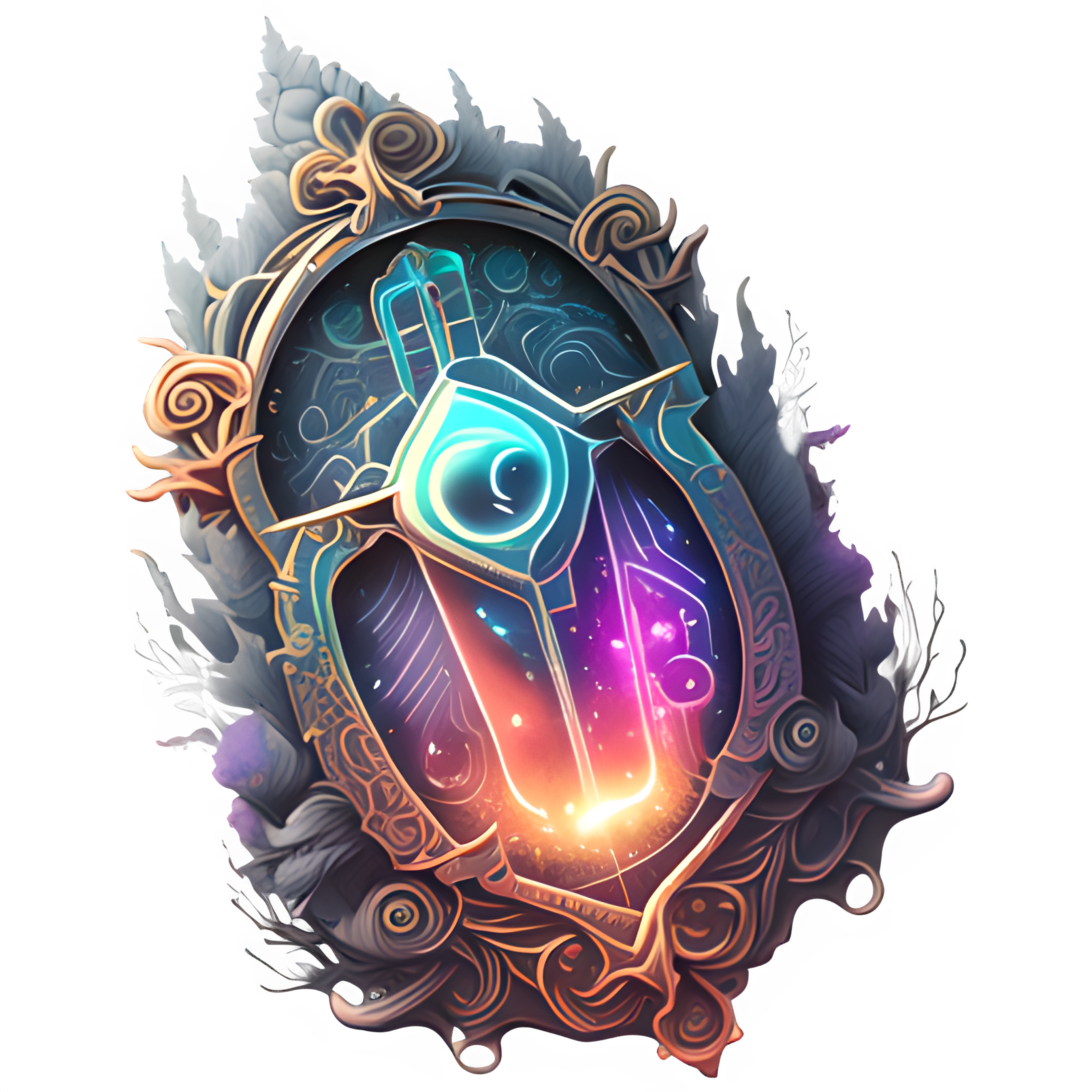 Bold mystical colored badge Bold mystical colored badge