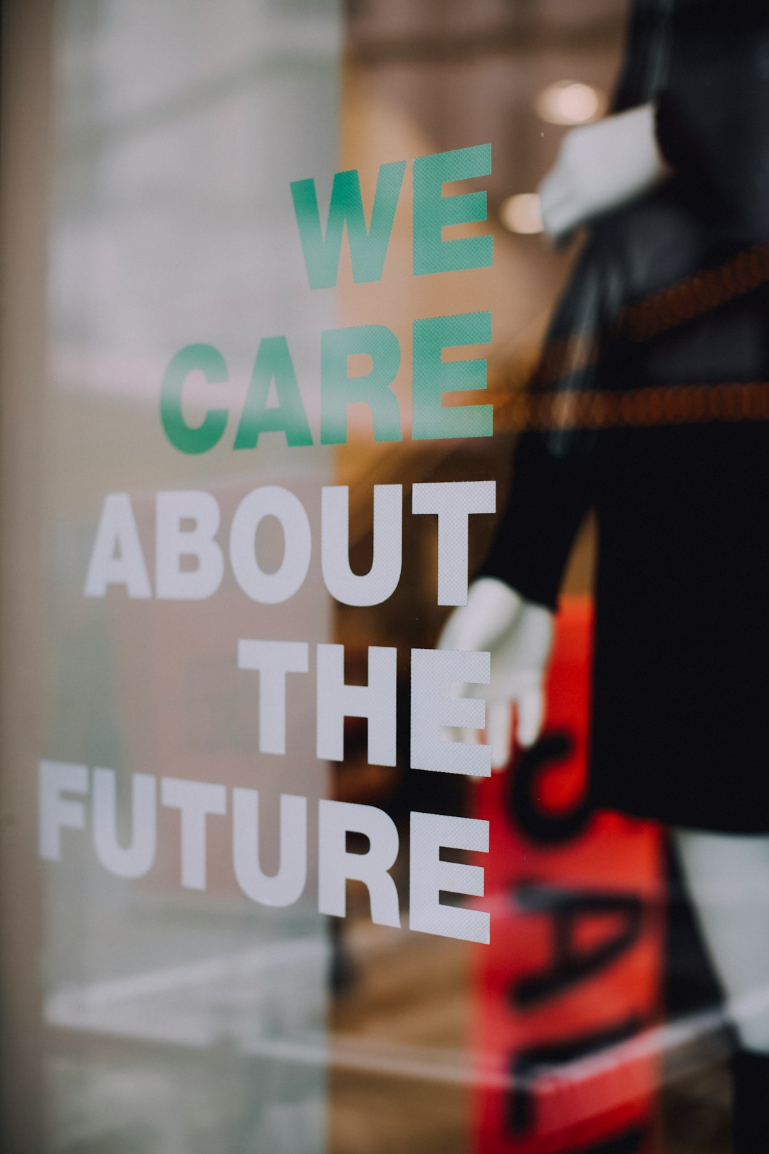 Signage - we care about the future