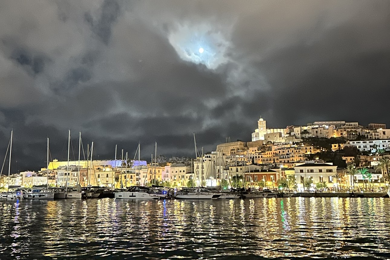 Ibiza, Spain lit up at night Ibiza, Spain lit up at night