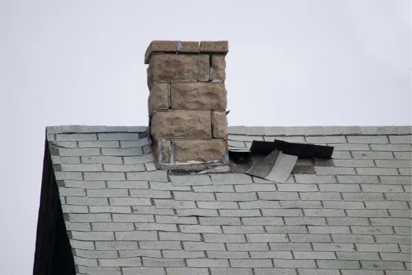 curling shingle edges