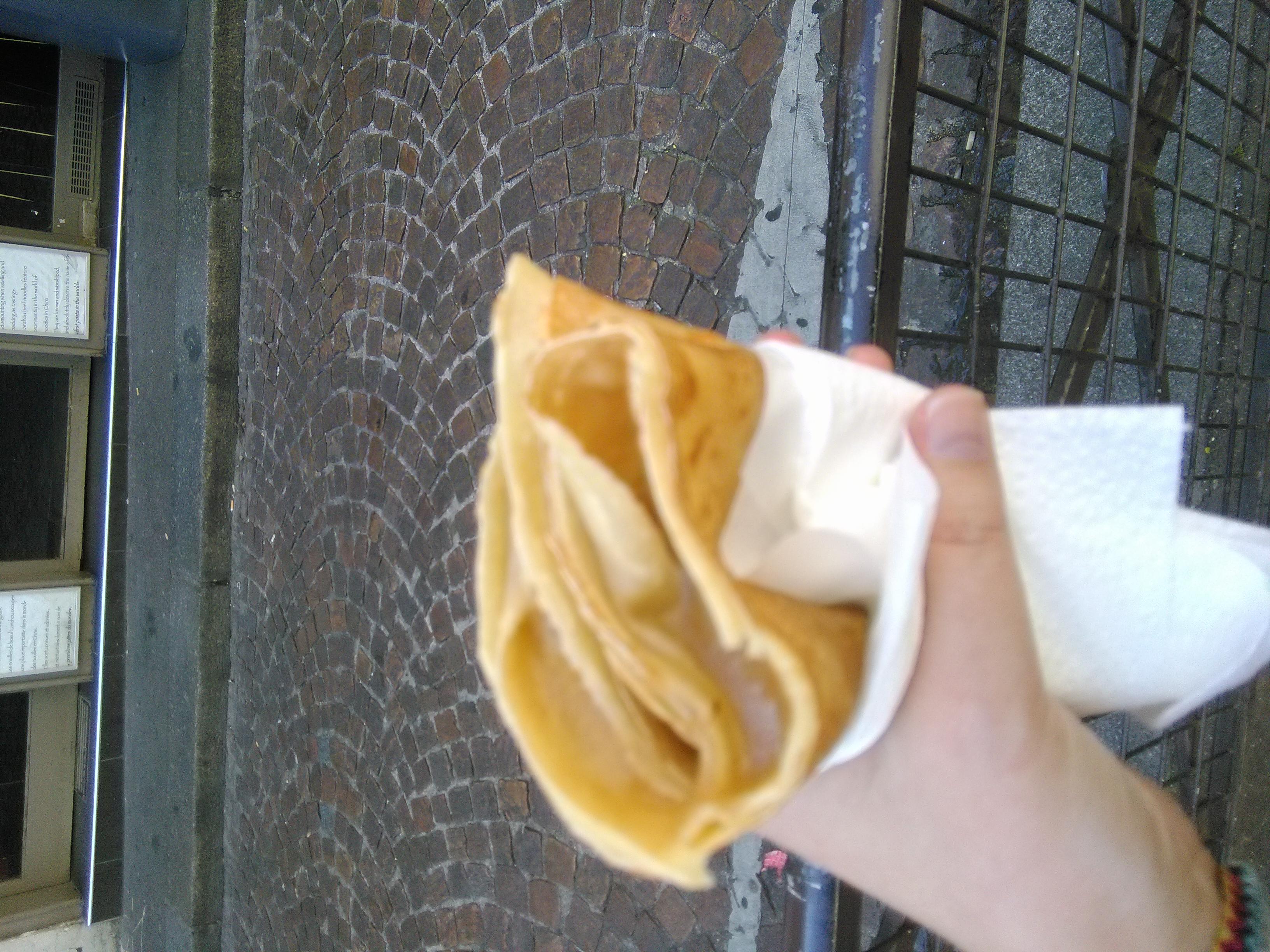 Apple crepe in Paris Apple crepe in Paris