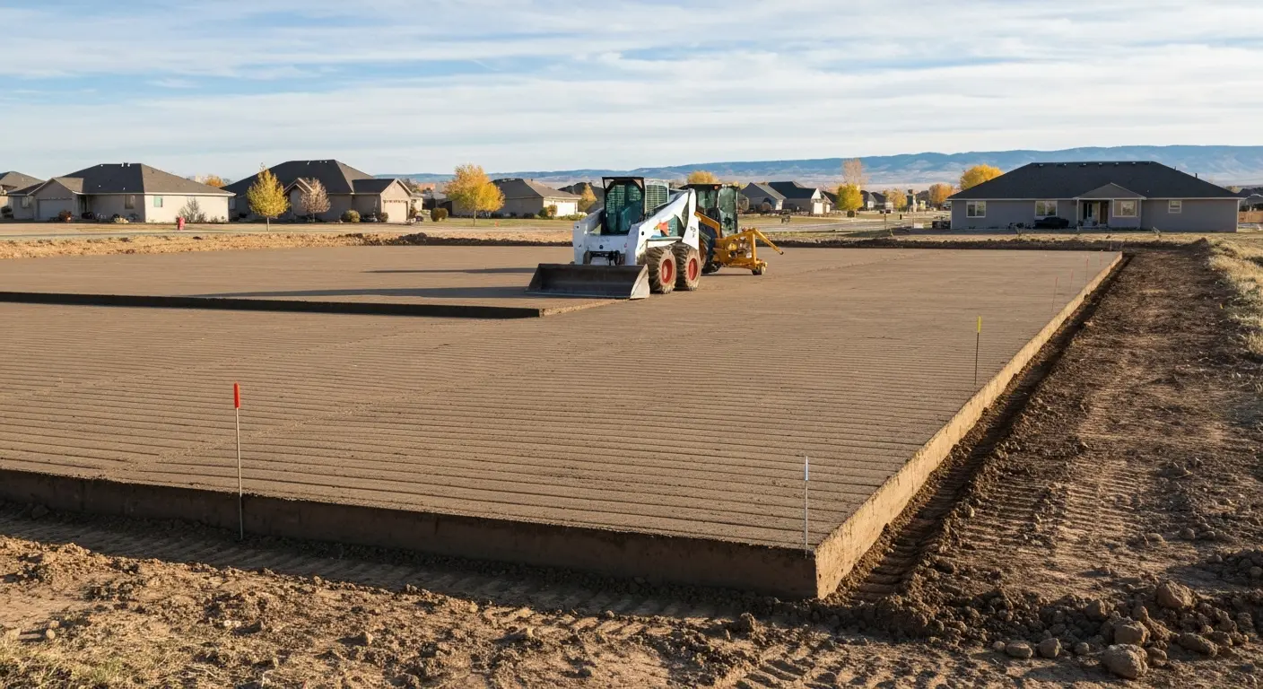 Residential lot regrading