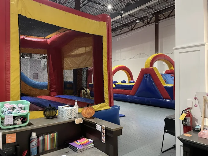 Some of Blue Water's bouncy houses