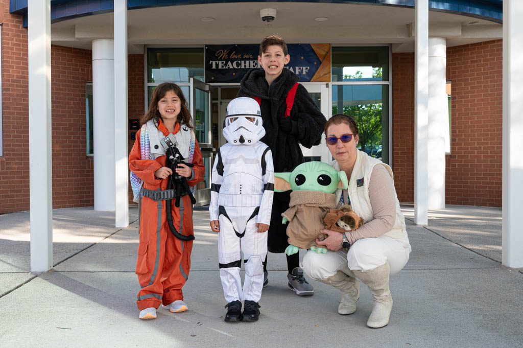 Students participating in the May The Fourth Theme Day Students participating in the May The Fourth Theme Day