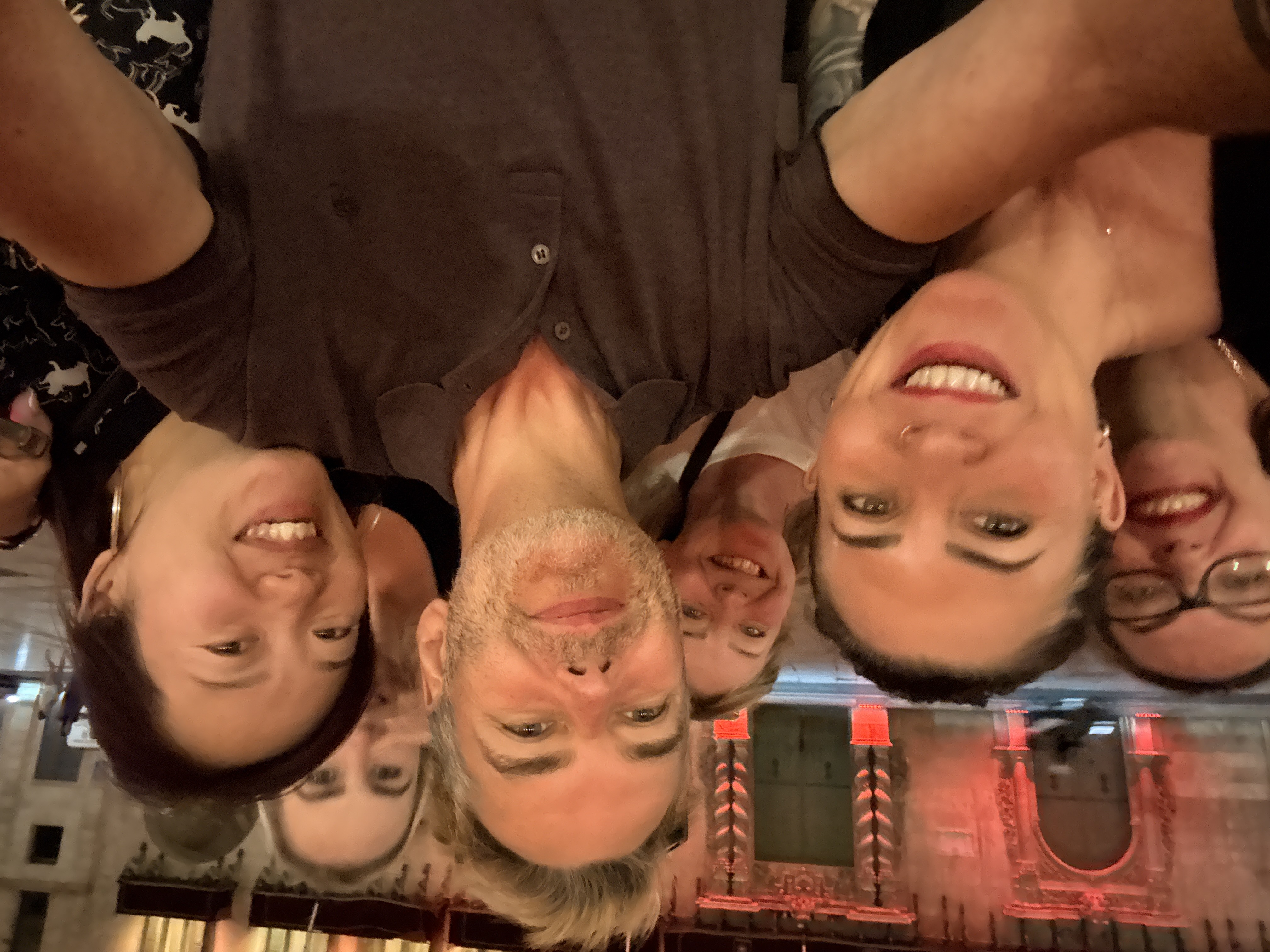 Phil Jackson with salon owners