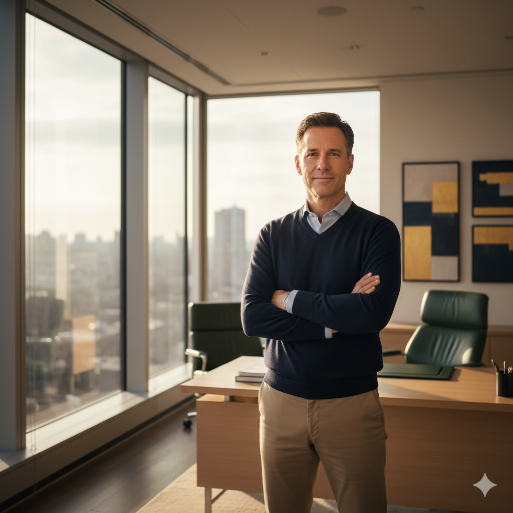 Confident advisor in control