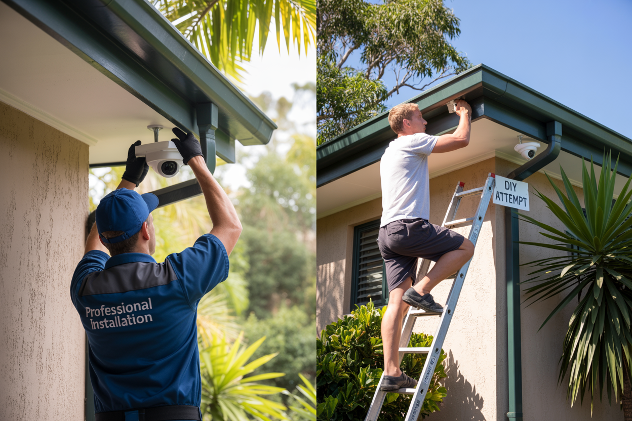 professional vs DIY security camera installation professional vs DIY security camera installation