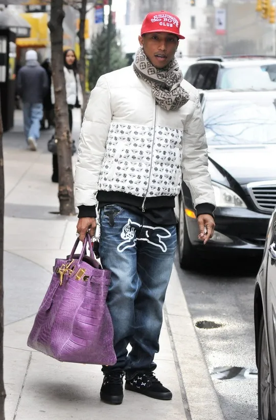 Pharrell Rocking the Crocodile Birkin