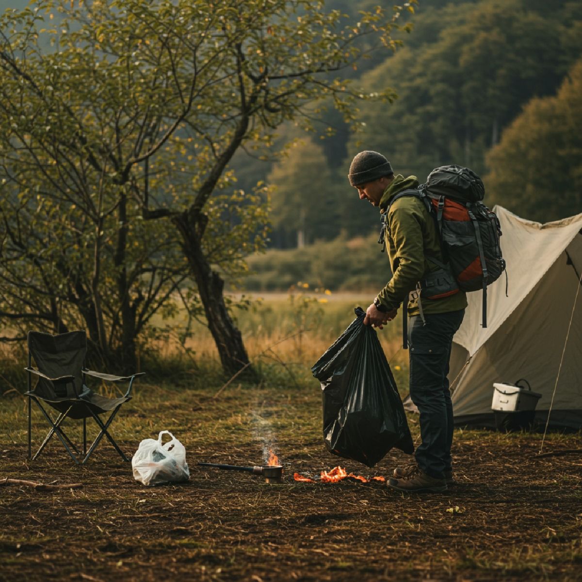 Muslim-friendly halal camping essentials including water-friendly eco toilet kit