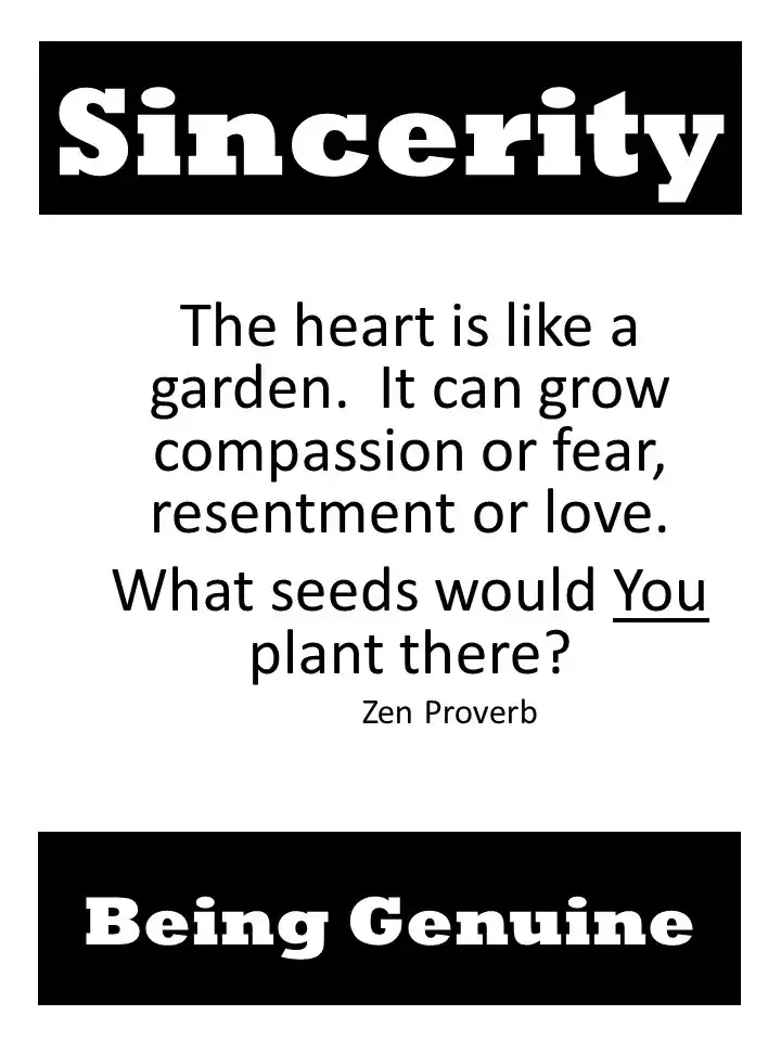 Sincerity