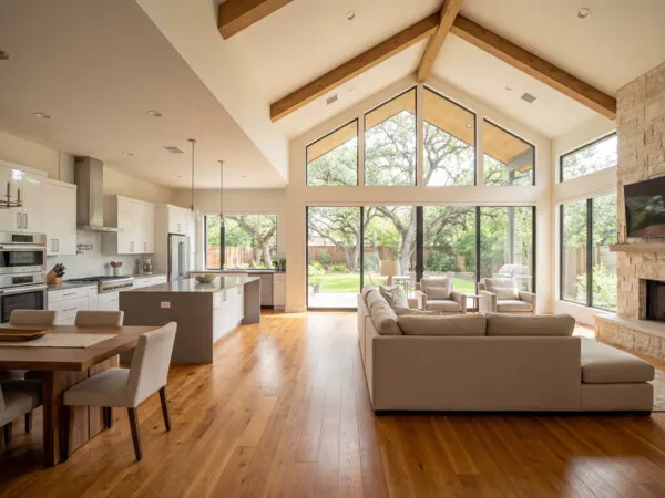 Bright modern interior in a Burleson TX home