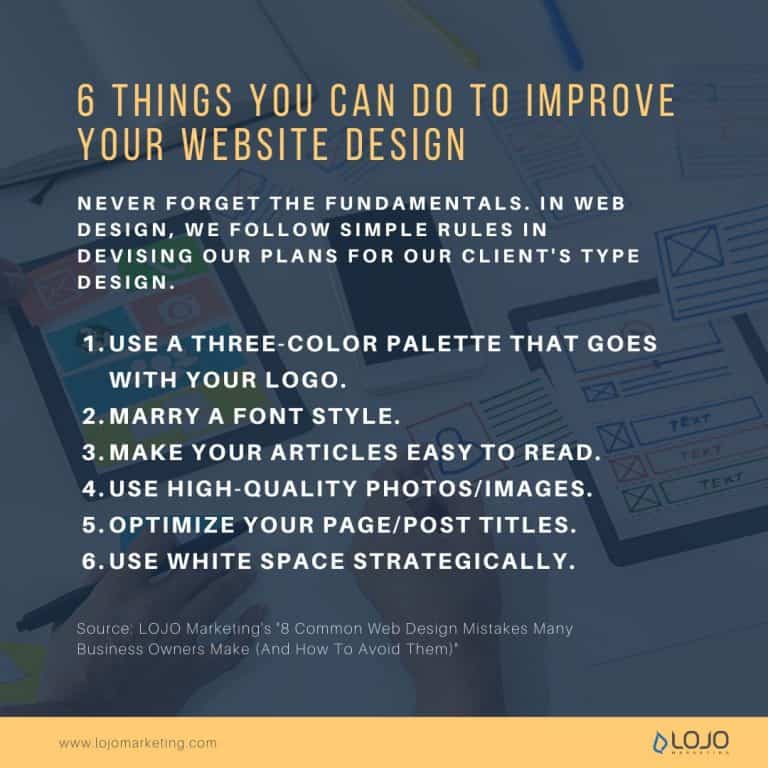 8 common web design mistakes