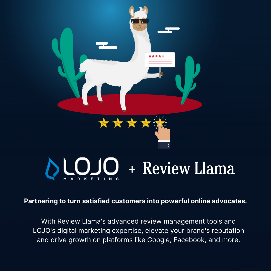 LOJO Marketing is a Review Llama Partner LOJO Marketing is a Review Llama Partner