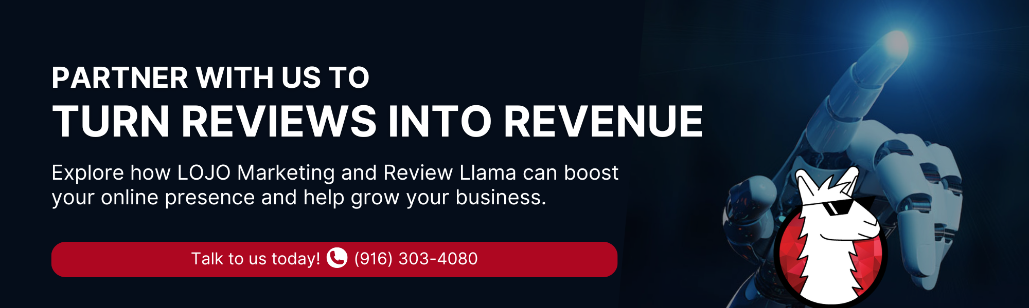 LOJO x Review Llama CTA Banner LOJO x Review Llama CTA Banner