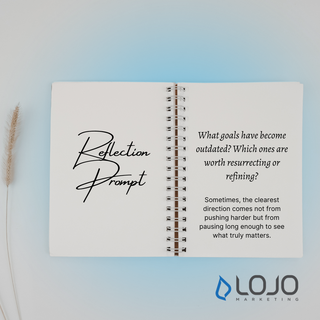 Reflection Prompt: What goals have become outdated? Which ones are worth resurrecting or refining? Reflection Prompt: What goals have become outdated? Which ones are worth resurrecting or refining?