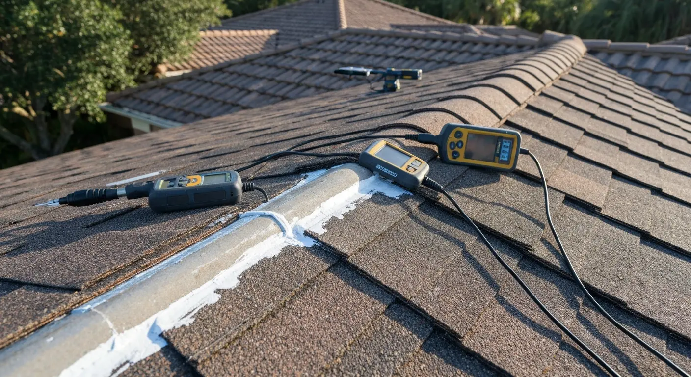 Roof repair work