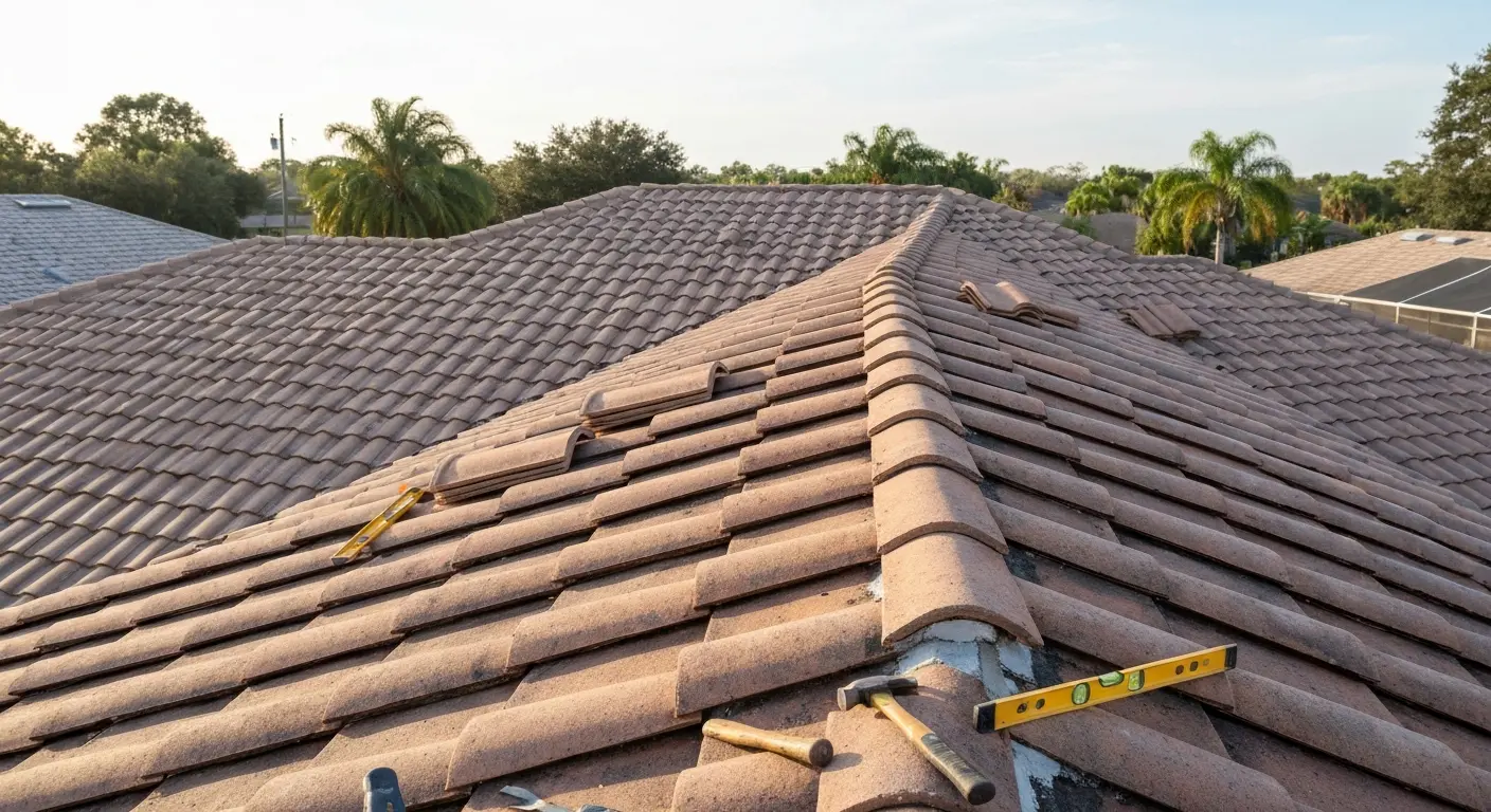 Tile roof repair
