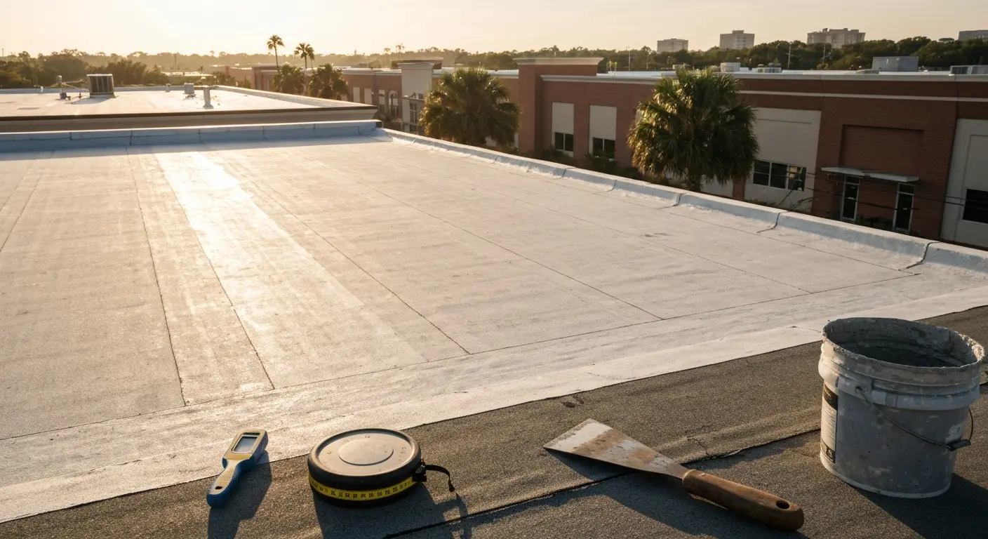 Flat roof repair and patching
