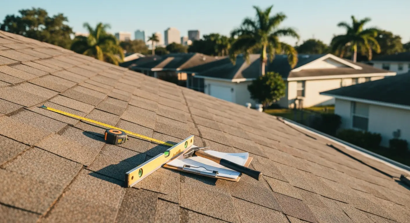Storm damage roof repair